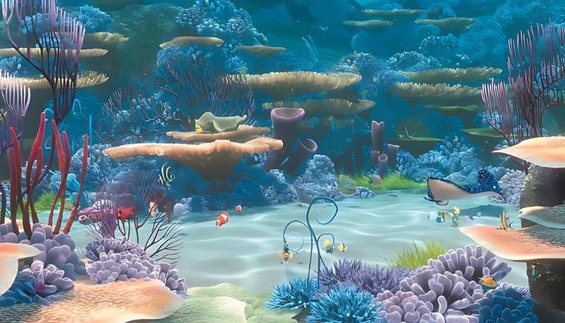 Ảnh nền cá 3D tĩnh lặng thanh tịnh