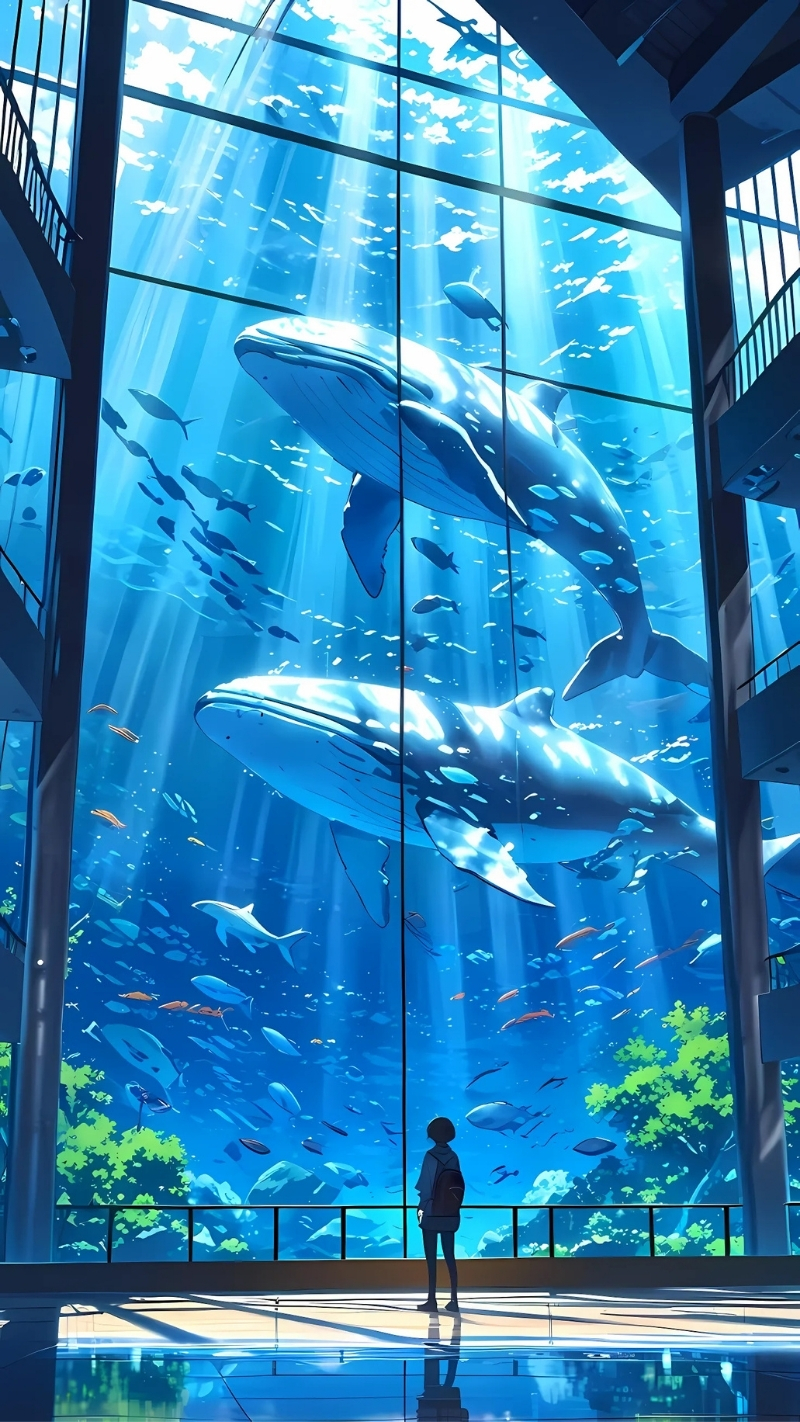 Ảnh nền cá 3D tĩnh lặng thư giãn