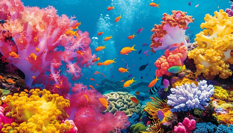 Ảnh nền cá betta 3D dễ thương