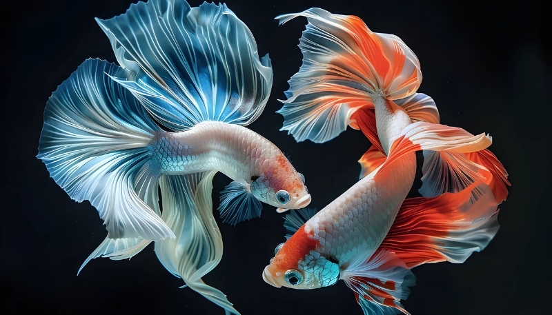 Ảnh nền cá betta 3D khác biệt