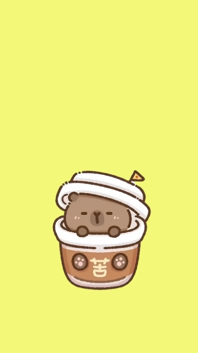 anh nen capybara chibi sinh dong