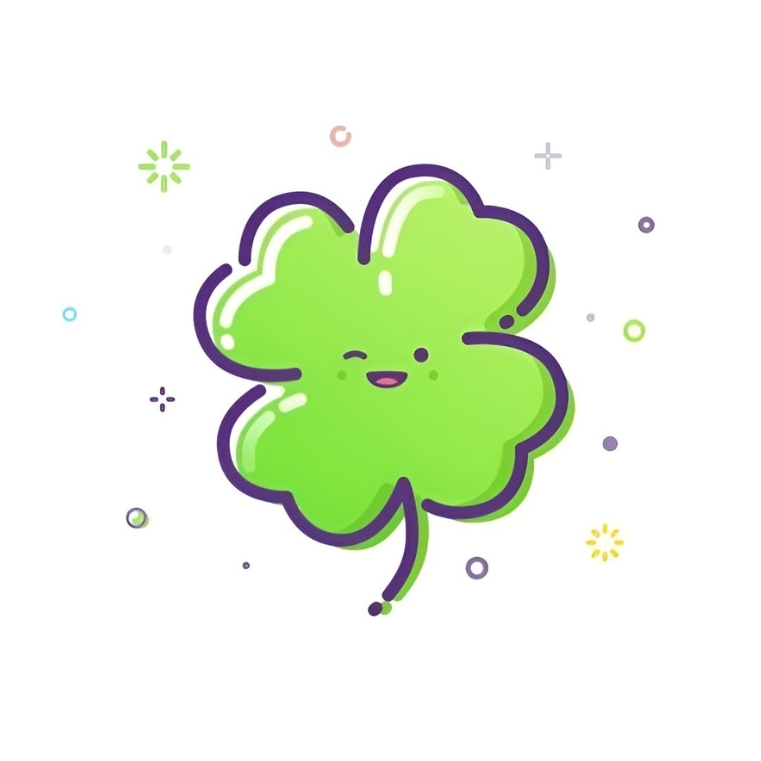 Avatar cỏ 4 lá cute