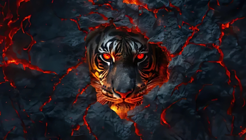 Ảnh nền con hổ 4K cho smartphone