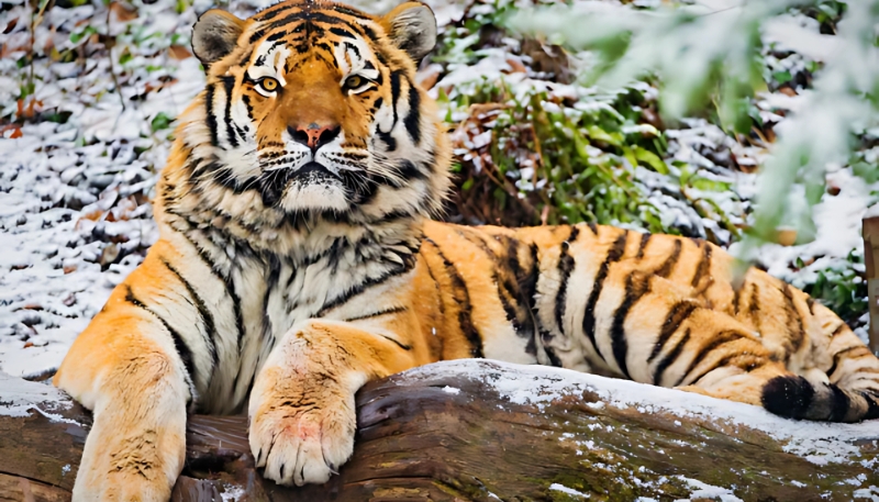 Ảnh nền con hổ mạnh mẽ anime