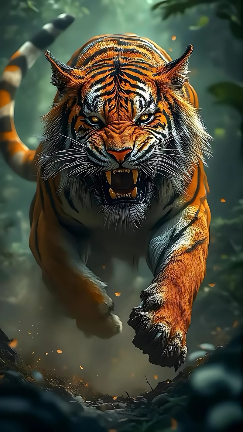 Ảnh nền con hổ siêu ngầu 4K