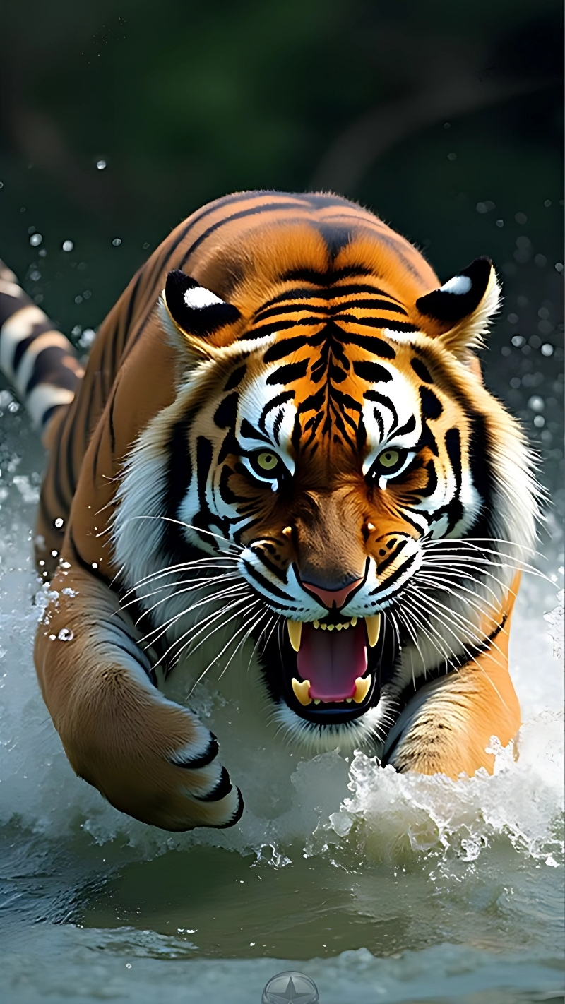 Hình ảnh con hổ ngầu