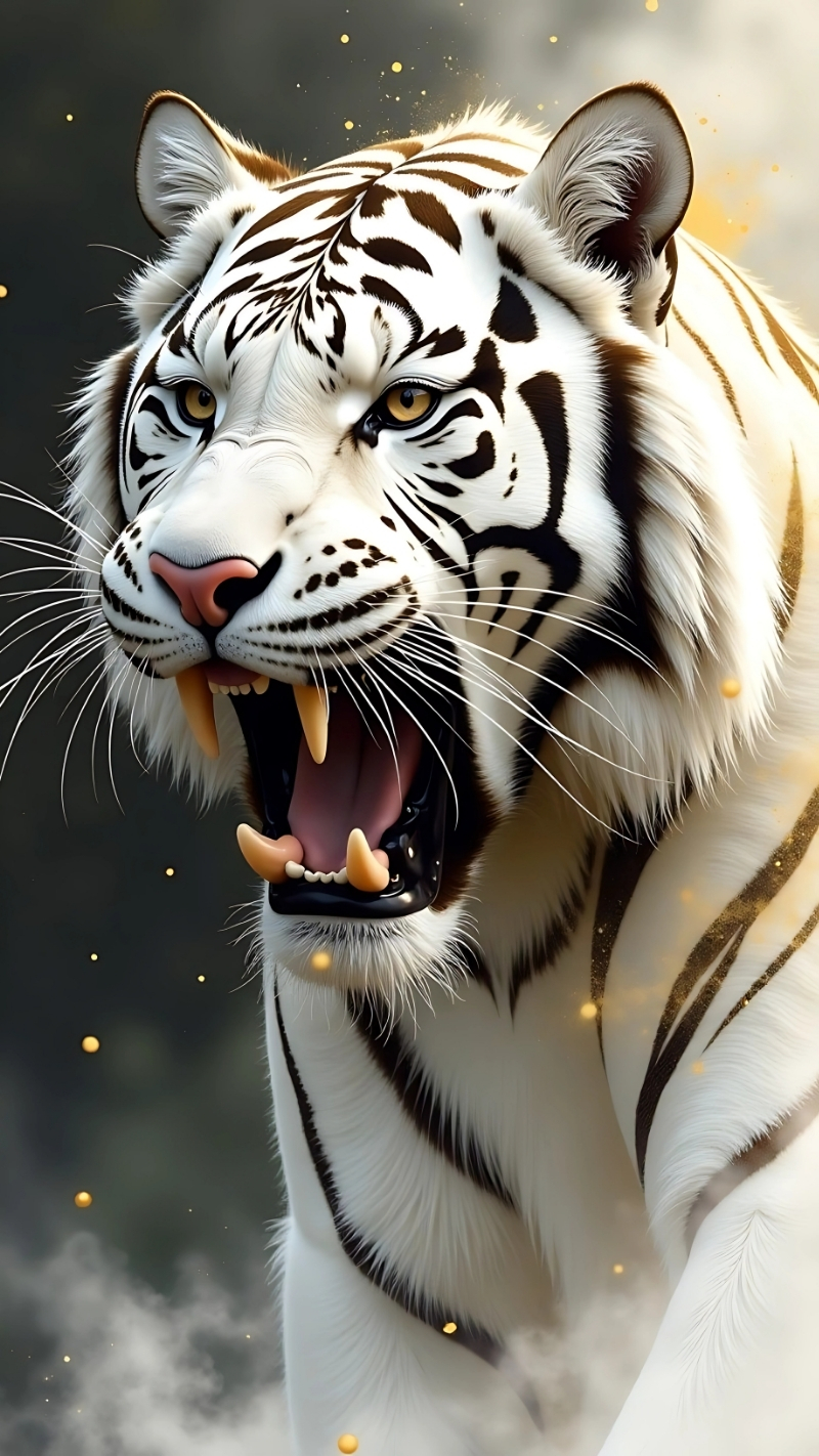 Hình ảnh hổ trắng siêu nét