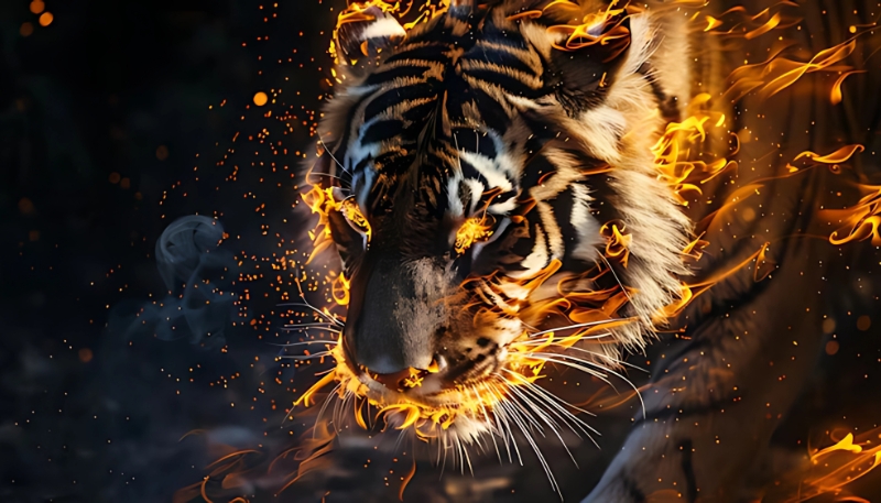 Hình nền con hổ 4K dành cho PC