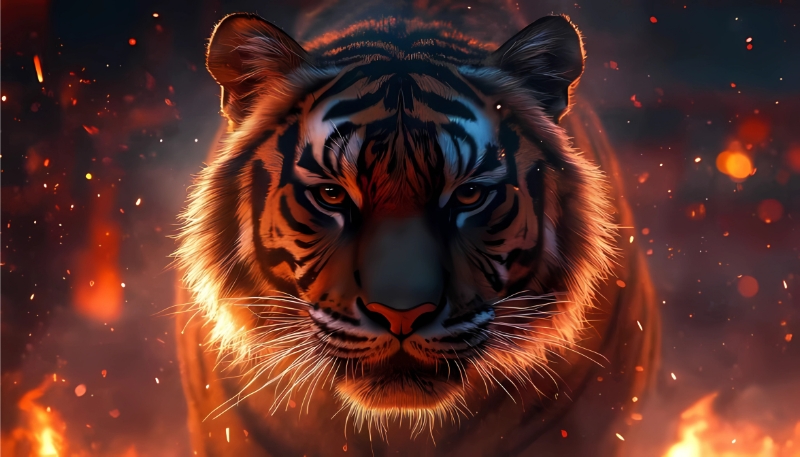 Hình nền con hổ 4K đẹp