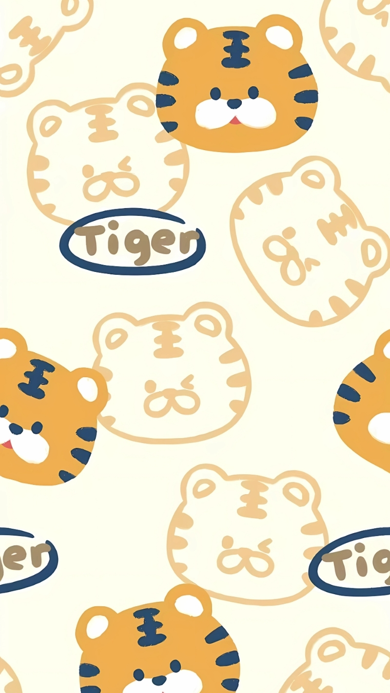 Hình nền con hổ cực cute đáng yêu