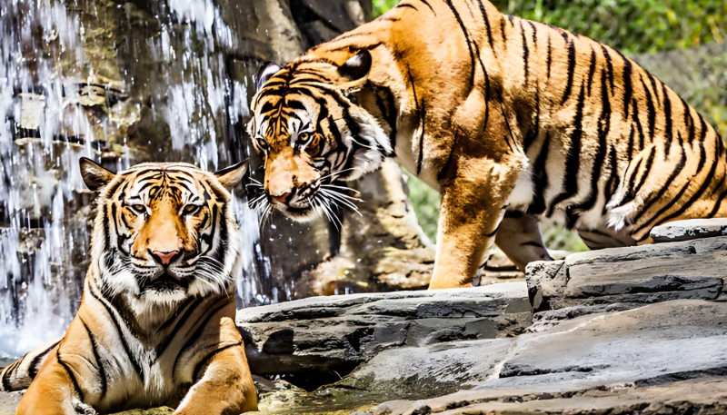 Hình nền con hổ mạnh mẽ 4K