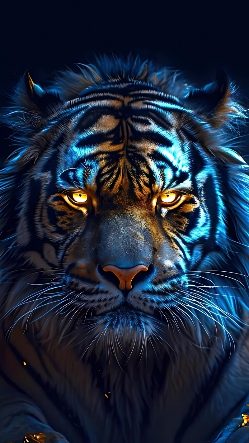 Hình nền con hổ siêu ngầu vintage