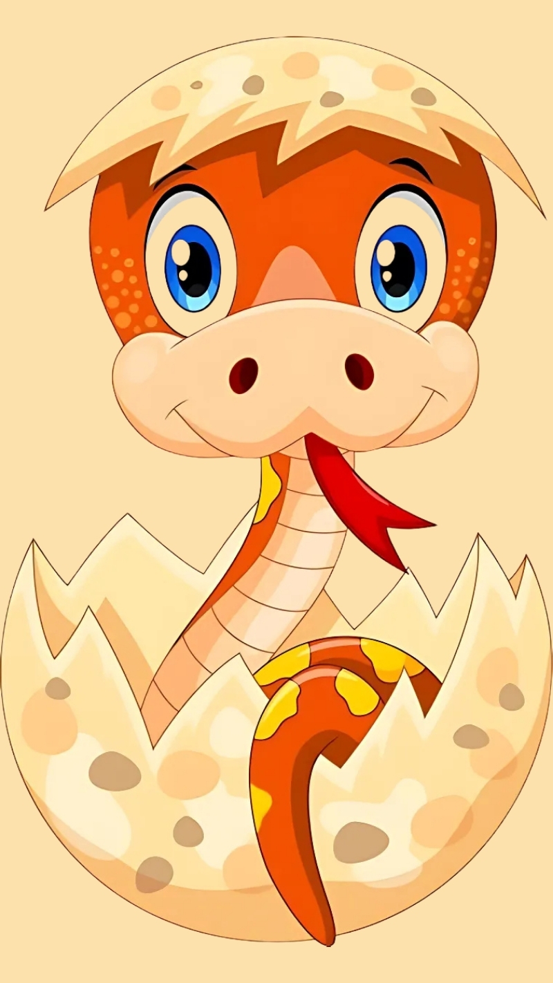 ảnh nền con rắn chibi cá tính