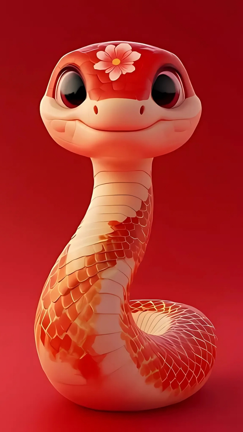 ảnh nền con rắn chibi dễ thương