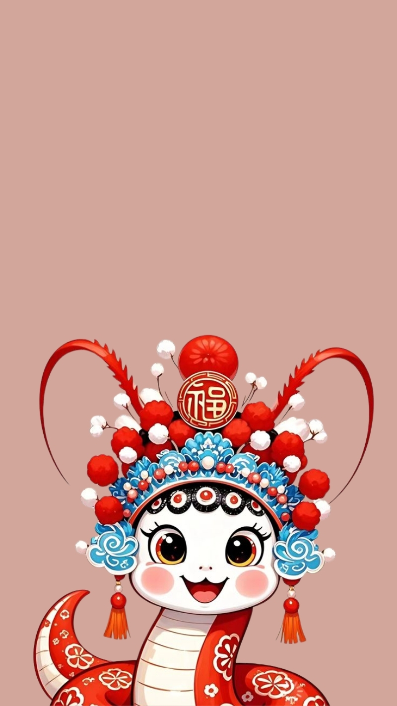 ảnh nền con rắn chibi sinh động