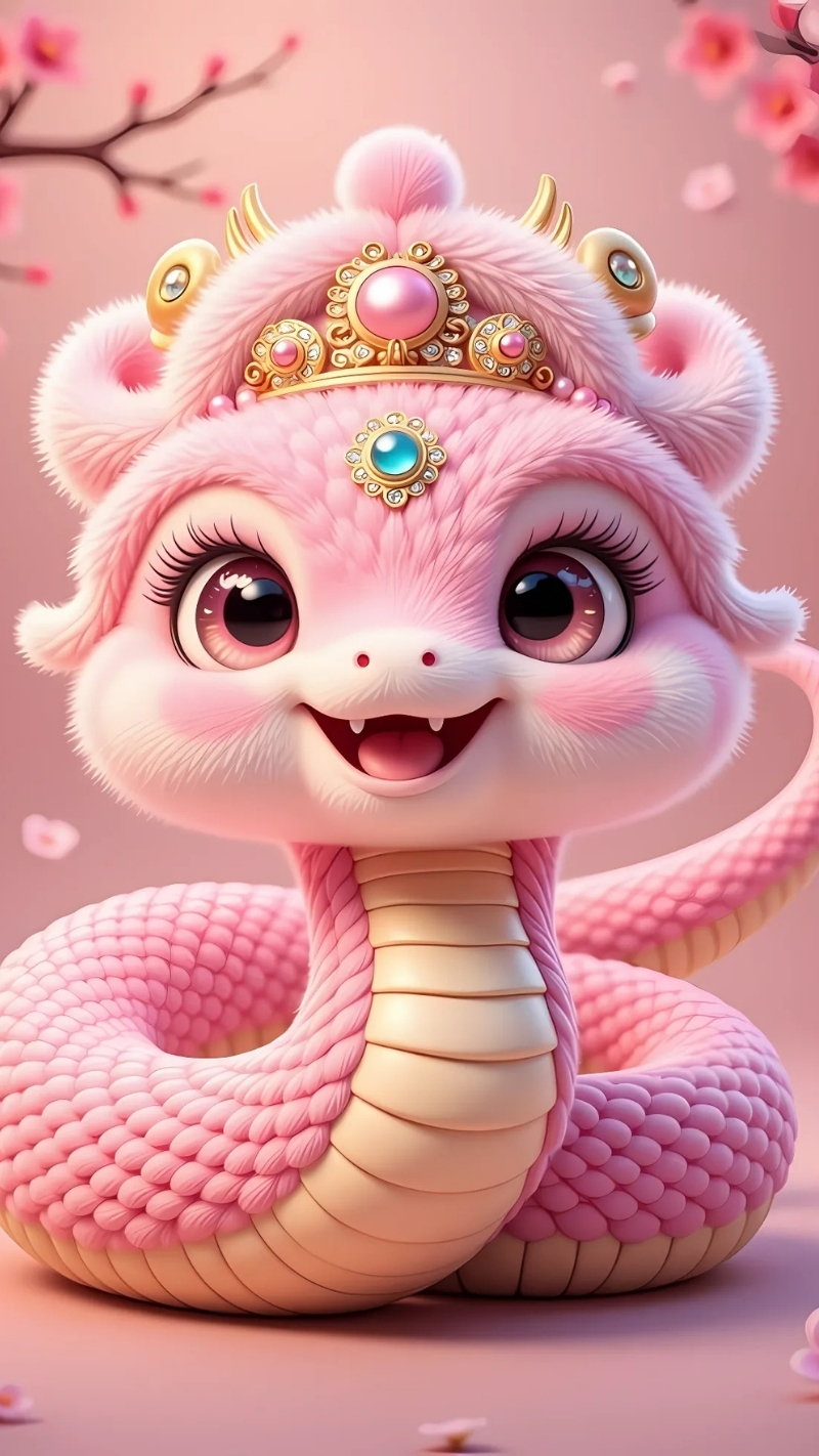 ảnh nền con rắn cute đáng yêu
