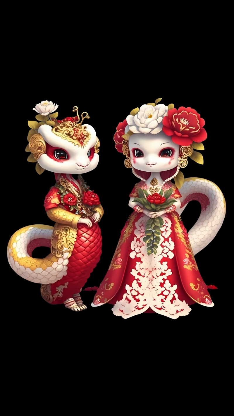 ảnh nền con rắn cute quý phái