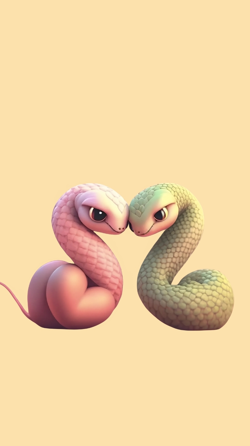 ảnh nền con rắn cute sinh động