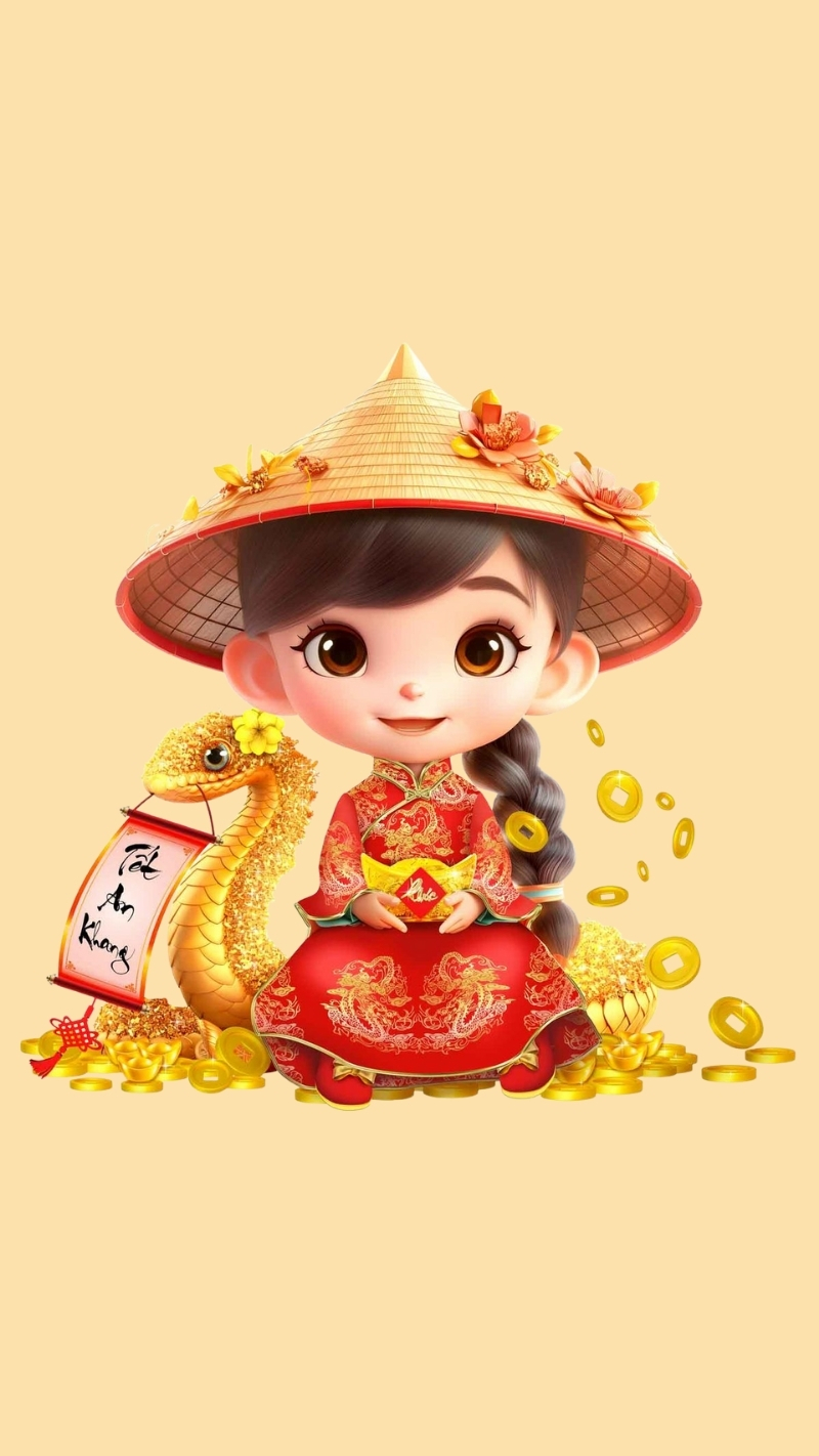 ảnh nền con rắn tết 2025 ý nghĩa