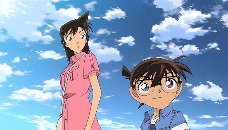 hình nền conan và ran cute