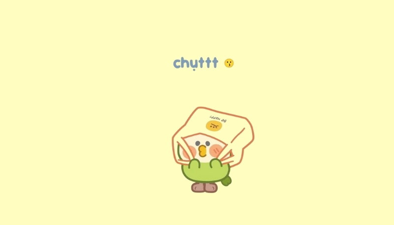 ảnh nền cute có chữ anime hôn cái chụt
