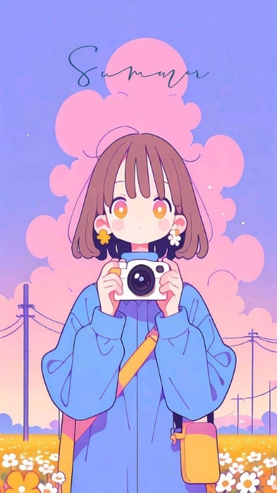 ảnh nền cute có chữ chibi chụp ảnh