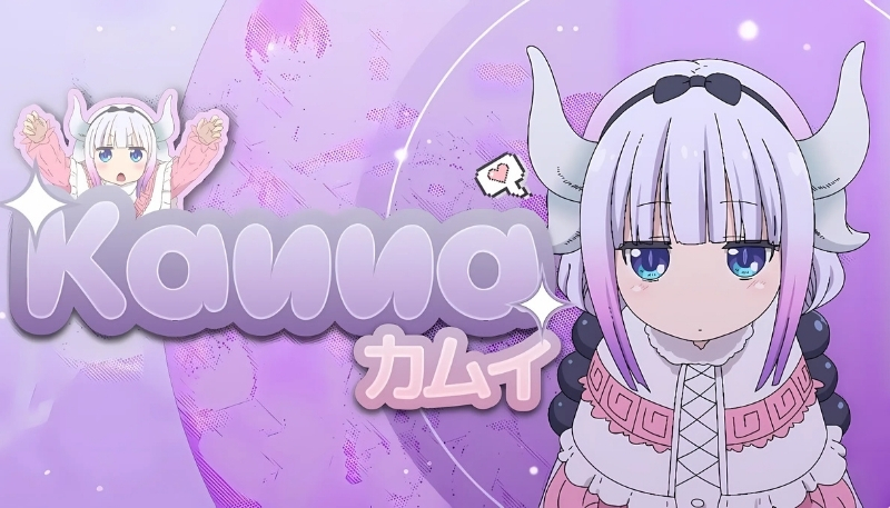 ảnh nền cute có chữ kanna anime