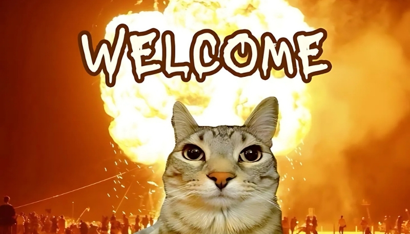 ảnh nền cute có chữ welcome meme