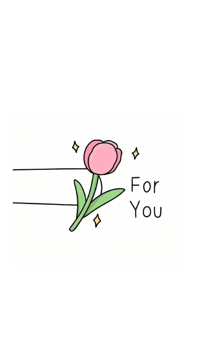 hình ảnh nền cute có chữ tặng bông hoa