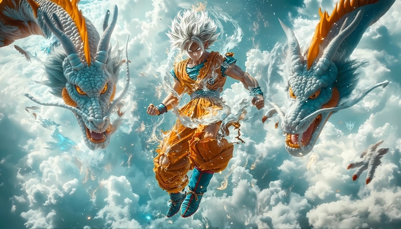 ảnh nền dragon ball songoku ấn tượng