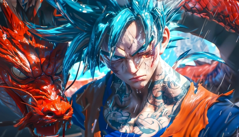 ảnh nền dragon ball songoku sắc nét