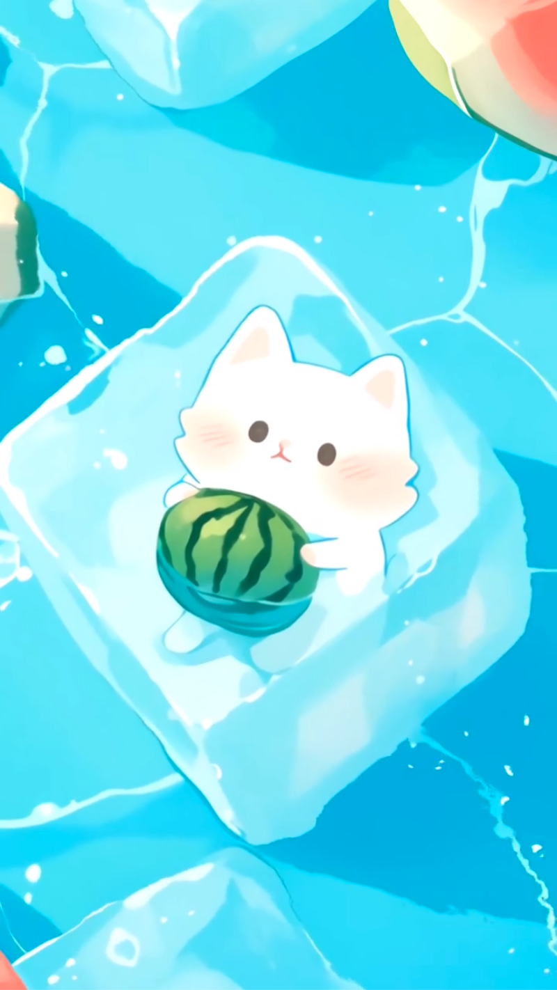 Hình nền dưa hấu siêu cute