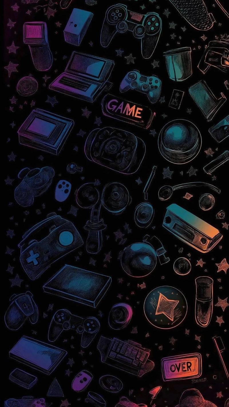 Wallpaper game tối giản