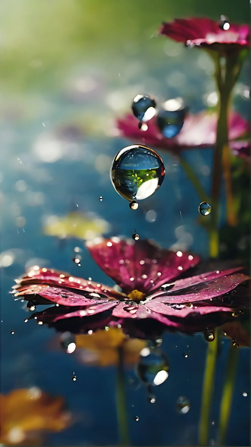 hình nền động giọt nước