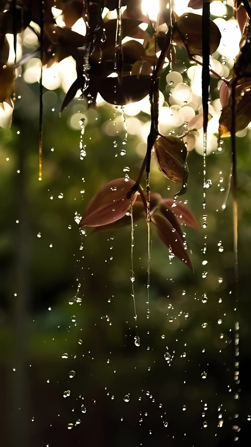 hình nền giọt nước mưa