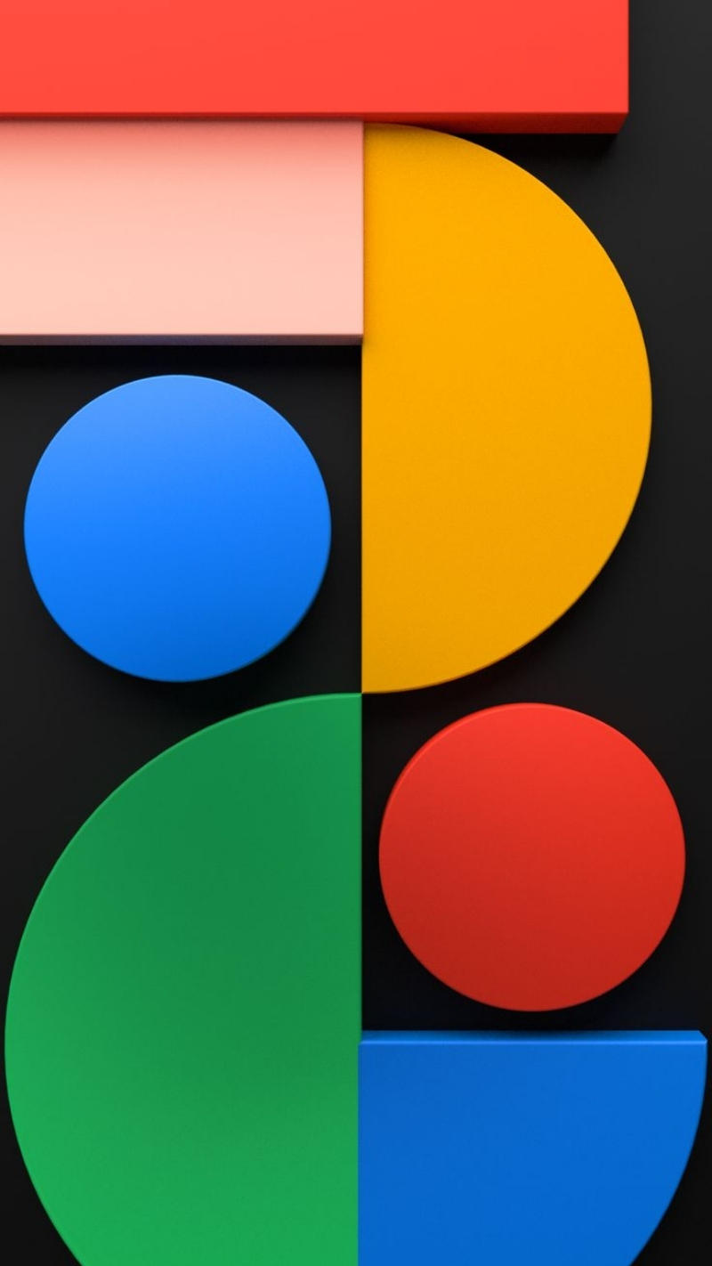 hình nền google pixel 5 vàng ao