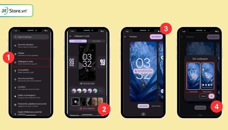 cài đặt ảnh nền cho android