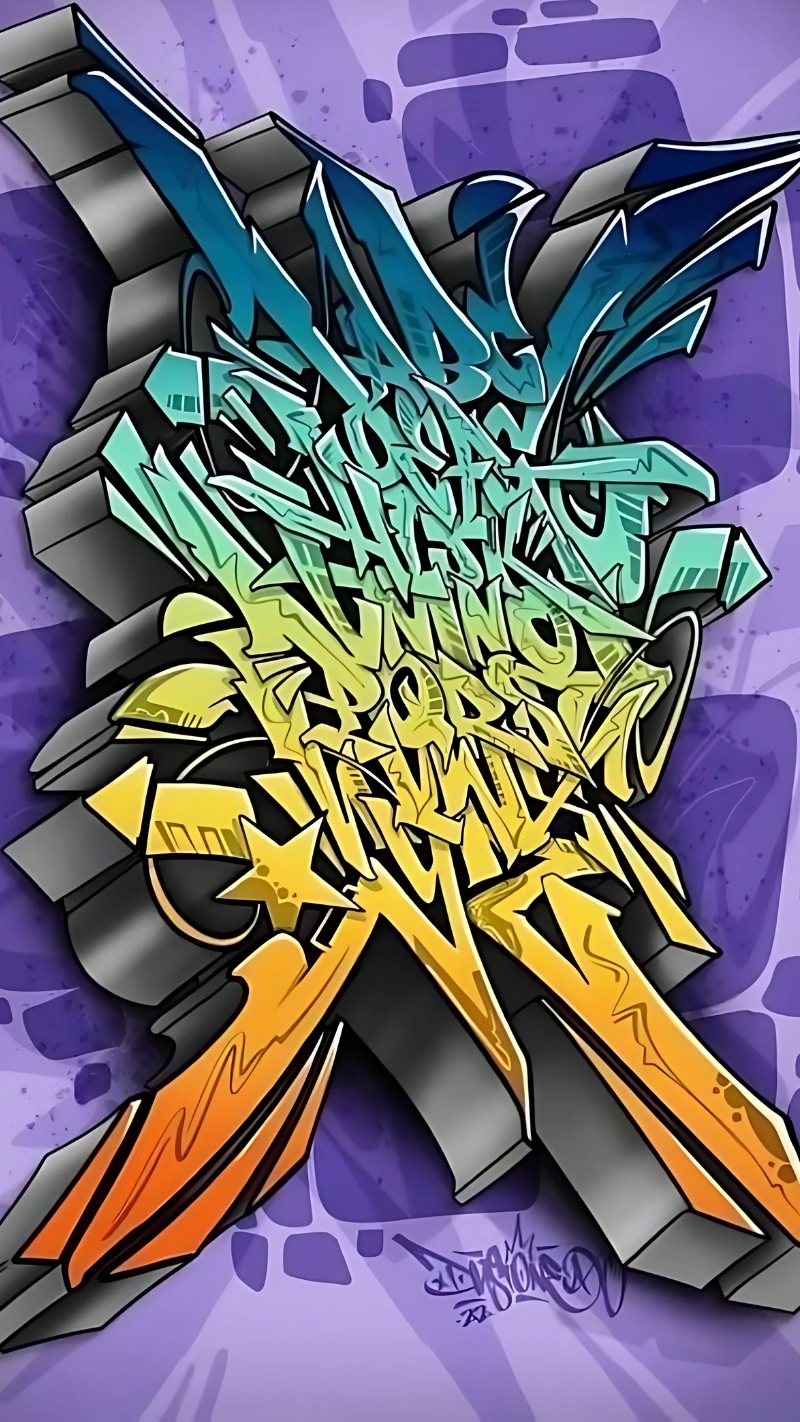 ảnh nền graffiti 3d cực đẹp