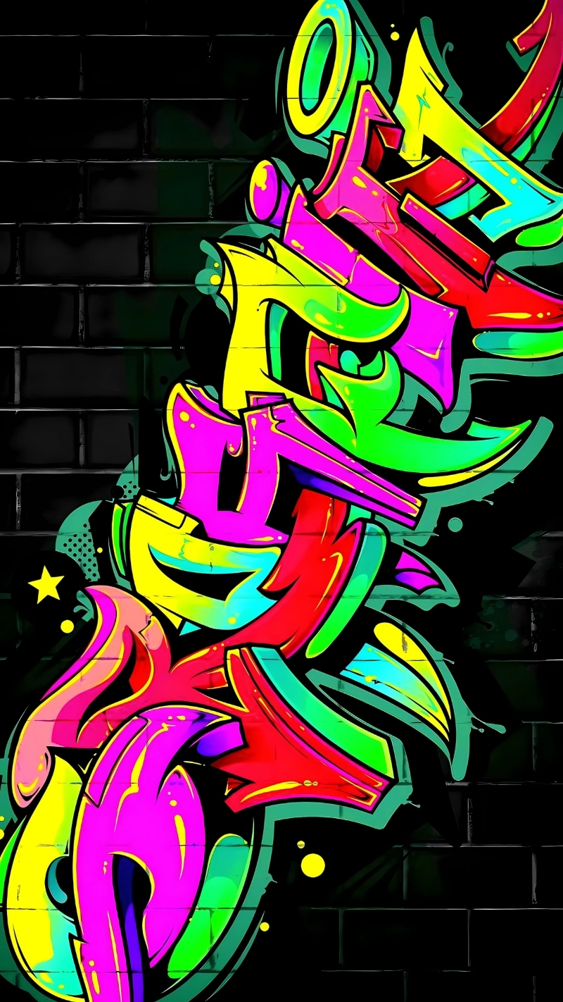 ảnh nền graffiti 3d độc lạ
