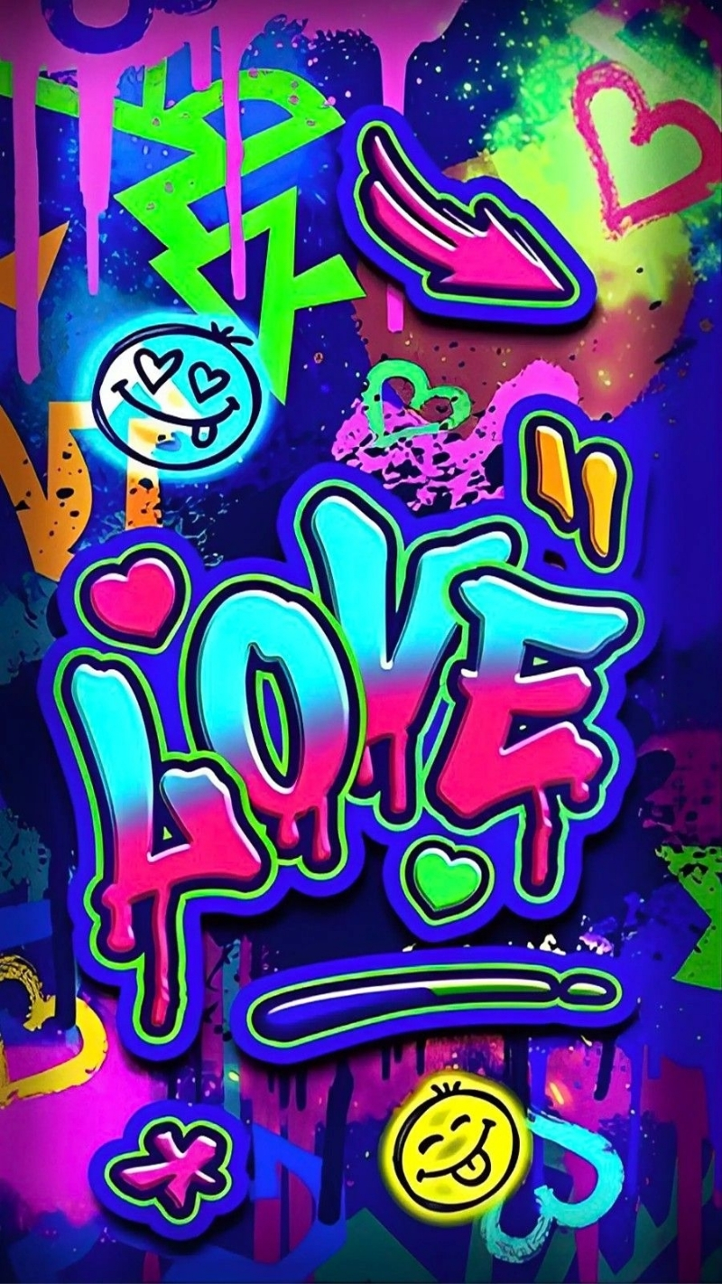 ảnh nền graffiti 3d sống động