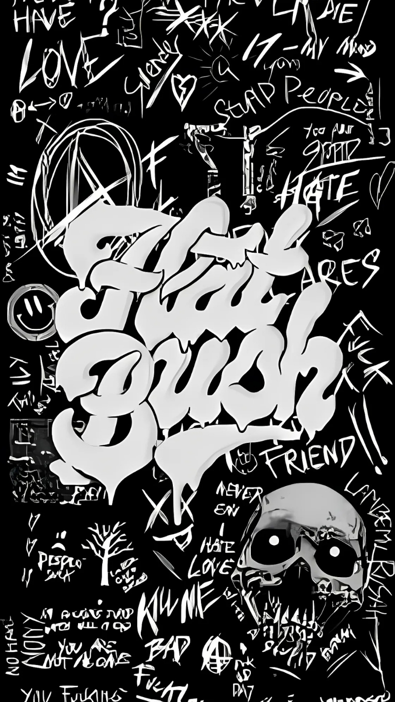 ảnh nền graffiti đen trắng nổi bật