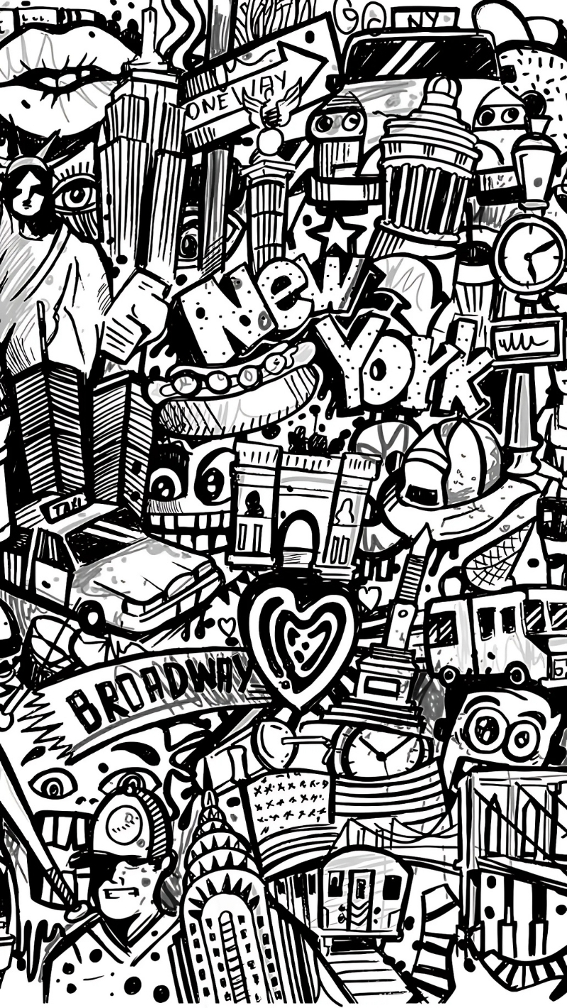 ảnh nền graffiti đen trắng thanh lịch