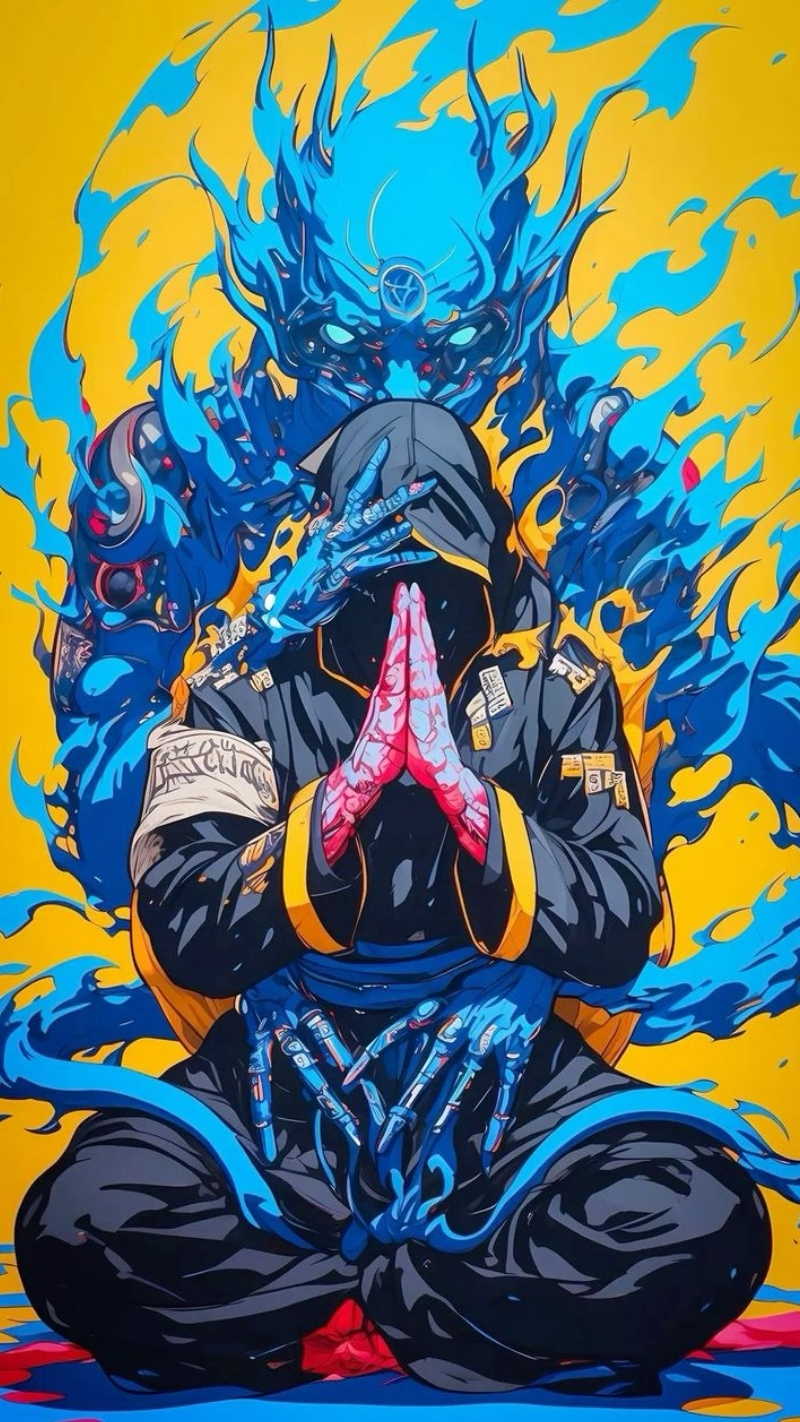 ảnh nền graffiti hoạt hình ấn tượng