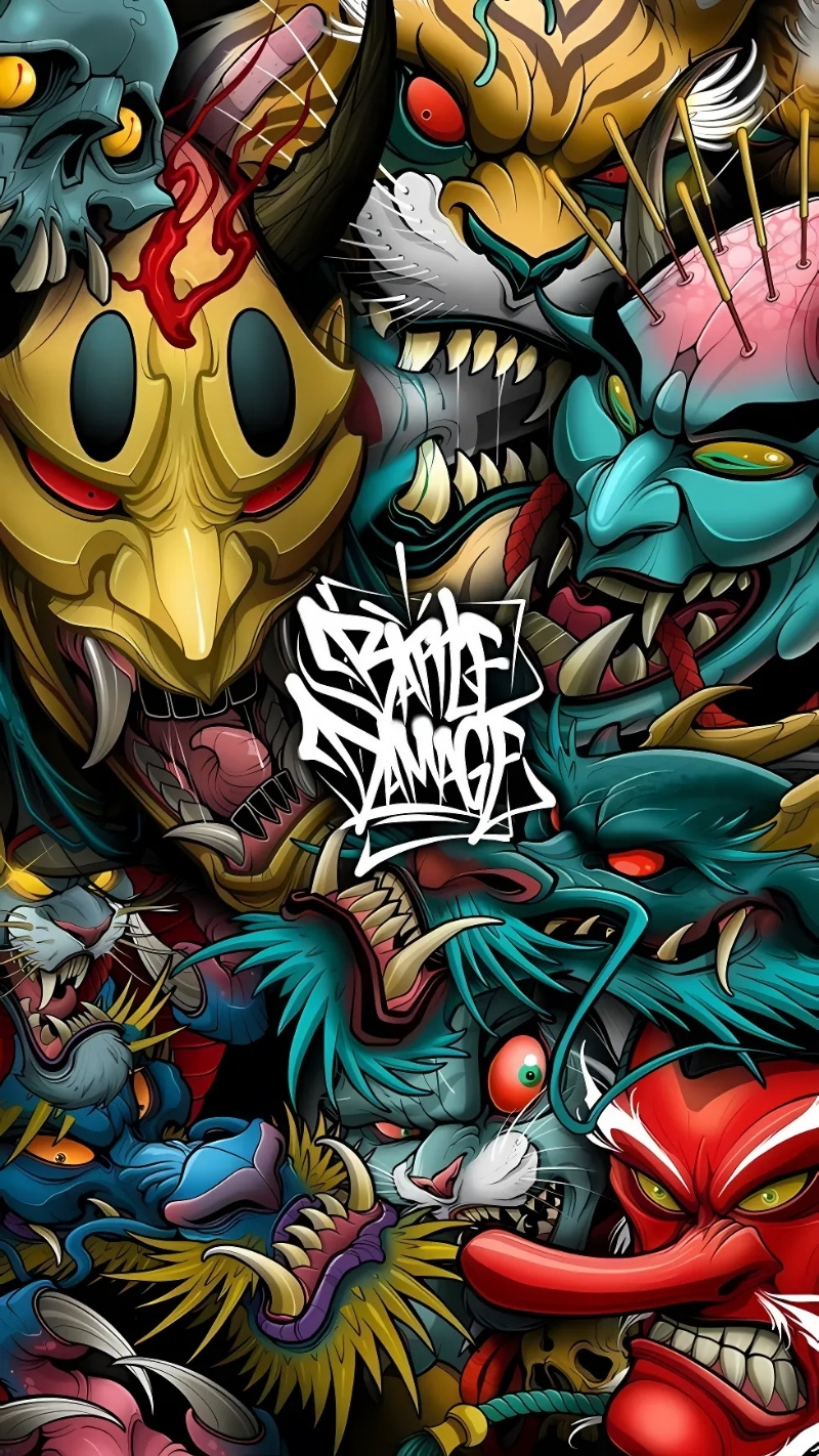 ảnh nền graffiti nghệ thuật độc đáo