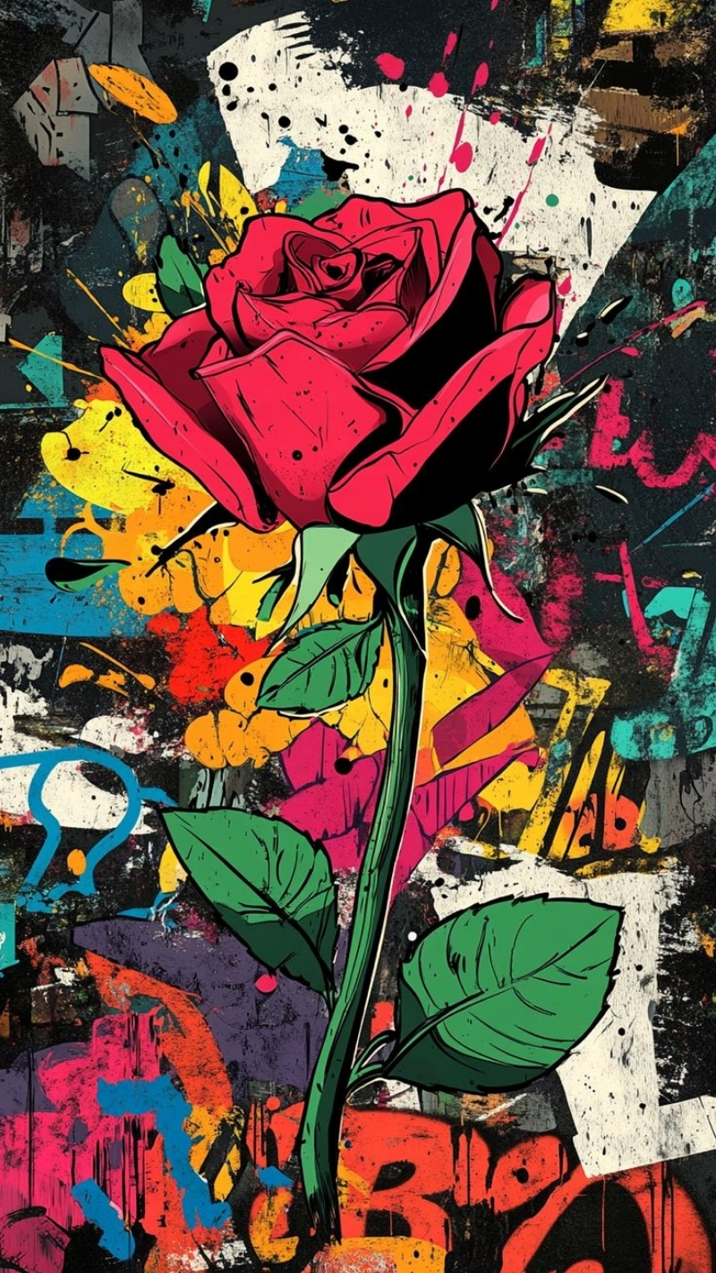 ảnh nền graffiti nghệ thuật lộng lẫy