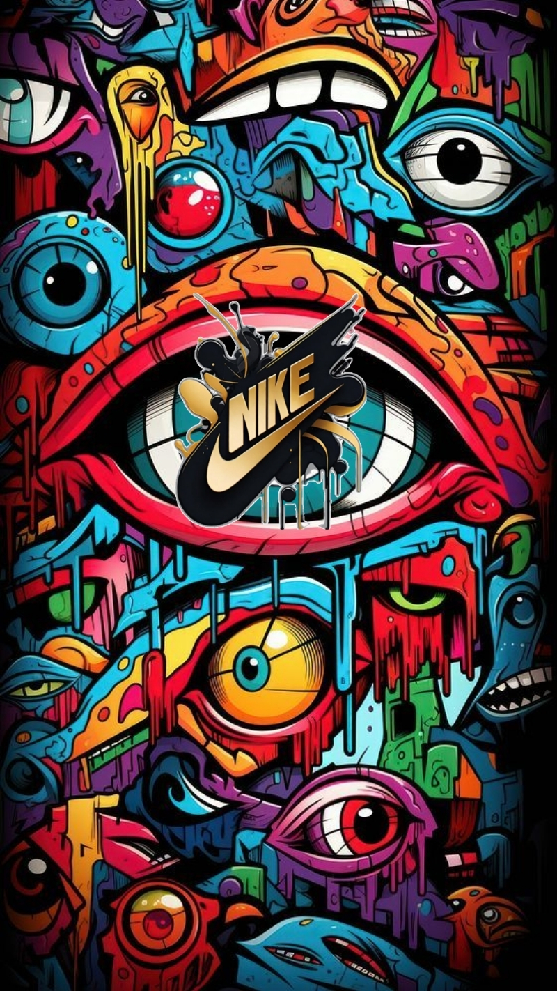 ảnh nền graffiti nike hiện đại