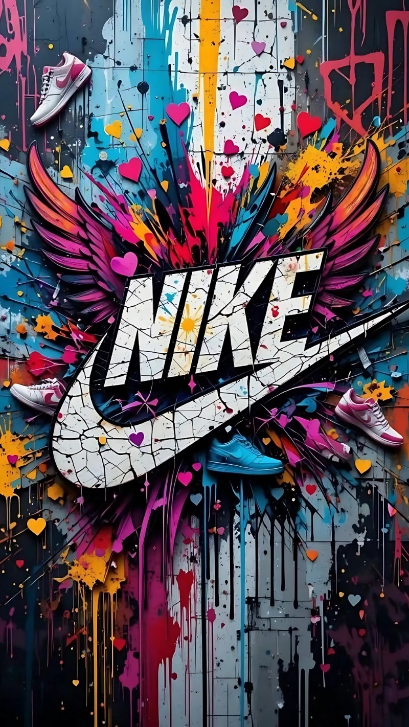 ảnh nền graffiti nike nổi bật