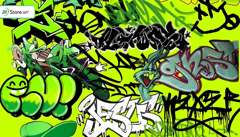 khái niệm hình nền graffiti