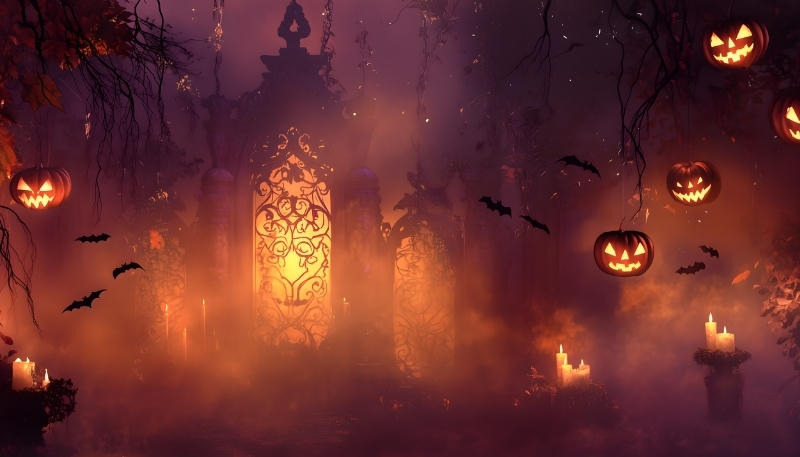 Ảnh Halloween bí ngô đáng yêu cho màn hình desktop