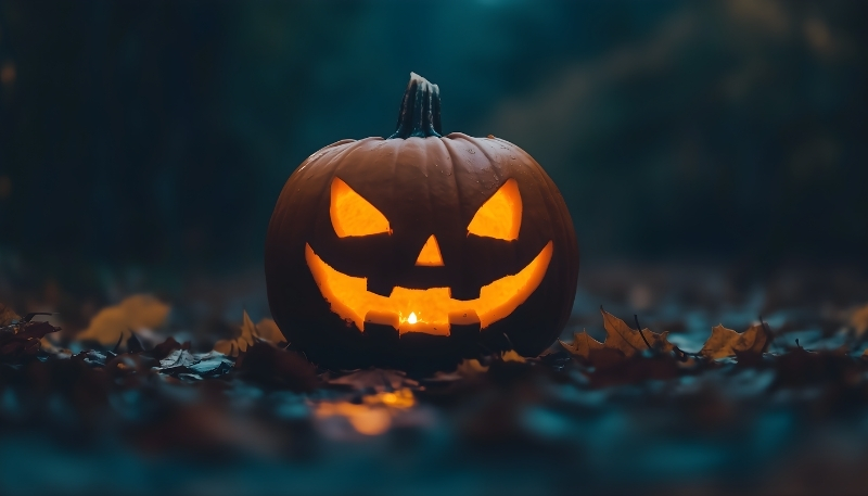 Ảnh nền bí ngô Halloween dễ thương dành cho PC và laptop